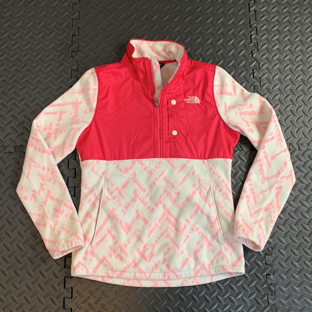 The North Face Women's Half Zip Fleece Jacket Pink size S/P